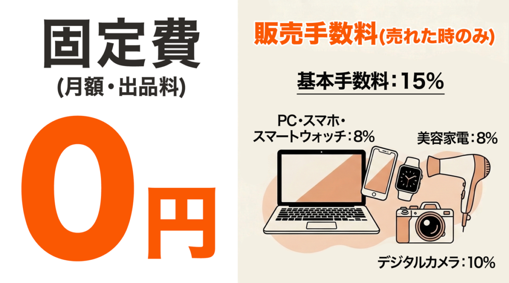 初期費用・固定費ゼロでリスクなく始められる