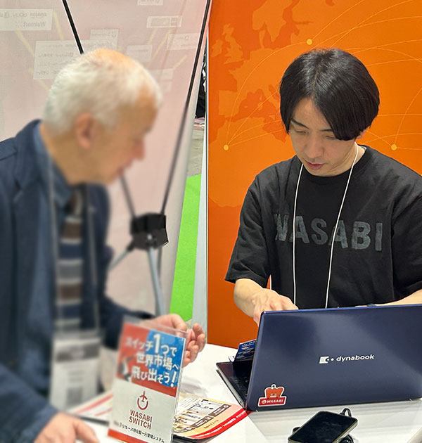 リユースビジネスEXPOでの株式会社ワサビのブース